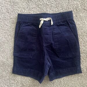 Navy Blue Corduroy Shorts with Drawstring by Janie and Jack